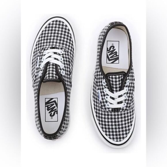 Vans Authentic 44 DX 'Anaheim Factory’ Anniversary Shoe B&W Houndstooth - Picture 1 of 15